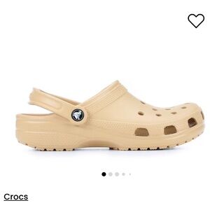 CROCS Light Tan Classic Sandals with Signature Comfort and Ventilation